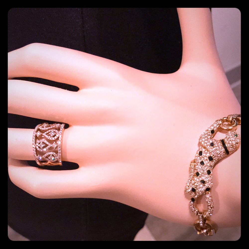 18 K Rose Gold Diamond Ring 1.10ct VS 1 size 5